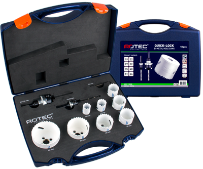 Rotec Gatzagenset "loodgieter" quick-lock bim-co 10-delig