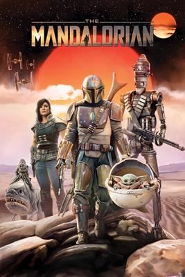 Poster Star Wars - the Mandalorian - Group 61x91,5cm Poster Star Wars - the Mandalorian - Group 61x91,5cm