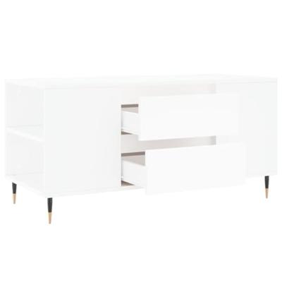 Salontafel 102x44,5x50 cm bewerkt hout wit