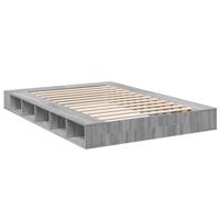 Bedframe bewerkt hout grijs sonoma eikenkleurig 160x200 cm - thumbnail