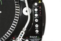 Ibiza Sound FREEVINYL Draaitafel (dj) met riemaandrijving Zwart - thumbnail