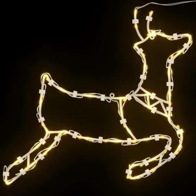 VidaXL Kerstverlichting rendier silhouet 2 st 35 led&apos;s warm wit - thumbnail