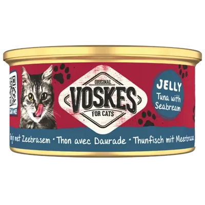 Voskes Tonijn met zeebaars 85g