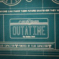 Back To The Future Art Print Time Machine Blueprint Limited Edition 42 x 30 cm - thumbnail