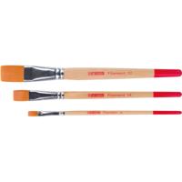 Talens Art Creation aquarelpenselen polyester plat, set van 3 penselen - thumbnail