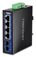 TRENDnet TI-G51SC 5-poorts Gigabit Switch Industriële DIN-rail met MM SC-poort - thumbnail