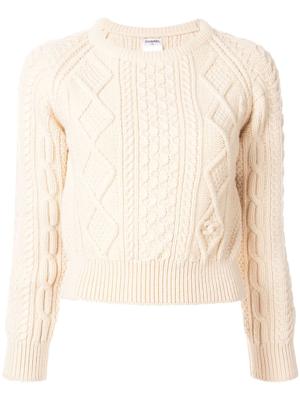 Chanel Pre-Owned cable knit sweater - White