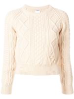 Chanel Pre-Owned cable knit sweater - White - thumbnail