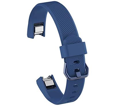 FitBit Alta HR siliconen bandje met gesp - Maat: Large - Denimblauw FitBit Alta HR siliconen bandje met gesp - Maat: Large - Denimblauw