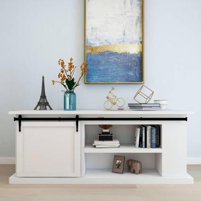 VidaXL Ophangset voor minischuifdeur 200 cm koolstofstaal