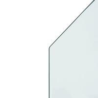 VidaXL Glasplaat openhaard zeshoekig 80x60 cm - thumbnail