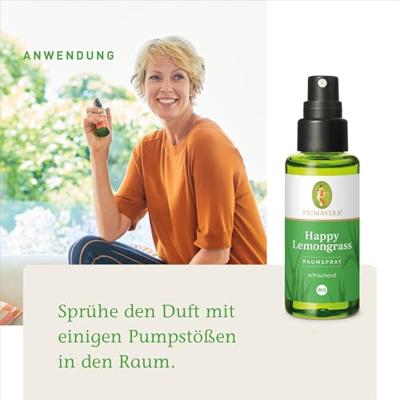 Roomspray happy lemongrass bio 50 Milliliter