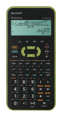 Citizen SH-ELW531XHGR Calculator Sharp ELW531XHGR Zwart-groen Wetenschappelijk Write View Citizen SH-ELW531XHGR Calculator Sharp ELW531XHGR Zwart-groen Wetenschappelijk Write View