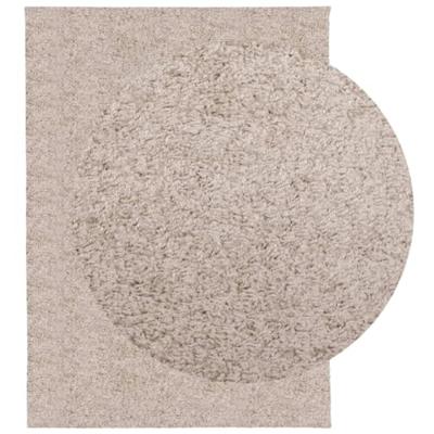 VidaXL Vloerkleed pamplona shaggy hoogpolig modern 140x200 cm beige