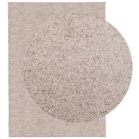 VidaXL Vloerkleed pamplona shaggy hoogpolig modern 140x200 cm beige - thumbnail