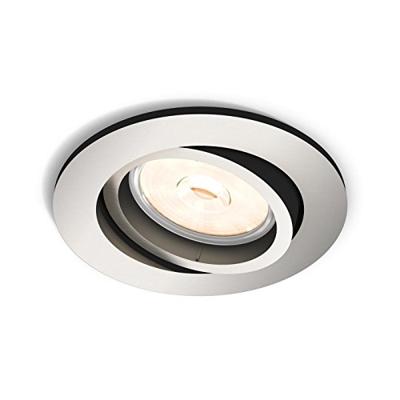 Philips Richtbare inbouwspotDonegal GU10 rond 9cm nikkel - 5039117PN