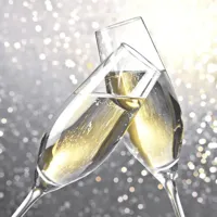 Duni 3-laags tissue servet cheers 33x33cm zilver 20 stuks - thumbnail