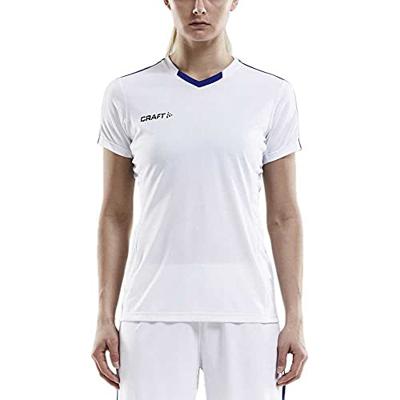 Craft 1905567 Progress Contrast Jersey W - White/Club Cobolt - XL Craft 1905567 Progress Contrast Jersey W - White/Club Cobolt - XL