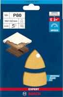 Bosch Accessories EXPERT C470 2608900887 Oscillerend schuurpapier Geperforeerd Korrelgrootte (num) 80 (l x b) 102 mm x 93 mm 10 stuk(s) - thumbnail