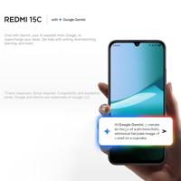 Xiaomi Redmi 15C Smartphone van 4 + 128 GB, zwart Midnight, scherm van 6,9 inch, 120 Hz, MediaTek Helio G81-Ultr, 50MP-camera, 6000 mAh, geen oplader inbegrepen - thumbnail