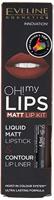 Eveline oh! my lips liquid matt lip kit nr. 02 milky chocolate - thumbnail