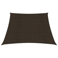 vidaXL Zonnezeil 160 g/m² 3/4x3 m HDPE bruin - thumbnail