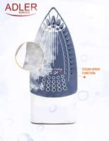 Adler AD 5030 strijkijzer Stoomstrijkijzer Keramische zoolplaat 3000 W Bruin, Grijs, Wit - thumbnail