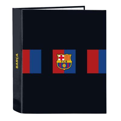 Ringmap F.C. Barcelona Kastanjebruin Marineblauw A4 27 x 33 x 6 cm