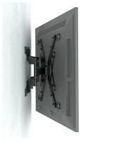 Hama Extra Vlak TV Muurbeugel Draaibaar Kantelbaar Schermen 37-90 Inch Zwart - thumbnail