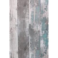 Noordwand behang topchic wooden planks donkergrijs en blauw - thumbnail