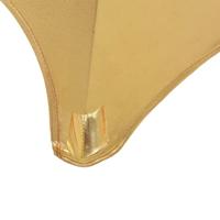 2 st Tafelhoezen stretch 60 cm goud - thumbnail