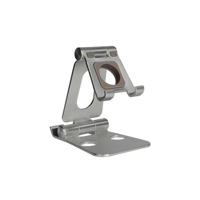 Steun voor mobiele telefoons KSIX B9000ALU Grijs Aluminium Steun voor mobiele telefoons KSIX B9000ALU Grijs Aluminium