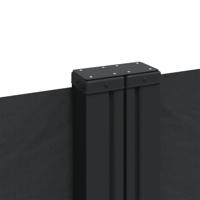 Windscherm uittrekbaar 180x600 cm zwart - thumbnail