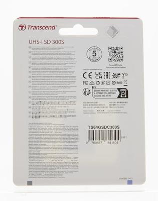 Transcend Premium 300S SDXC-kaart 64 GB Class 10, UHS-I