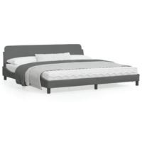 Bedframe "Dover" stof donkergrijs 200x200 cm - thumbnail