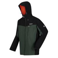 Regatta outdoor softshell jack Birchdale donkergroen/zwart - thumbnail
