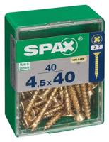 Schroefdoos SPAX Houten schroef Platte kop (4,5 x 40 mm) - thumbnail