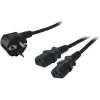 LogiLink 1.5m, Schuko-C13/2xIEC C13, M/F - thumbnail