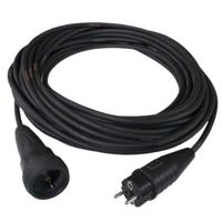 Elektrotechnik Schabus 300110 verlengkabel Titanex kabel en ABL Schuko 3G1,5 mm, zwart - thumbnail