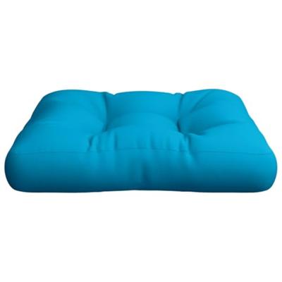 VidaXL Palletkussen 58x58x10 cm stof lichtblauw
