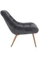 Artistiq Fauteuil 'Jurre' Velvet, kleur Grijs - thumbnail