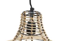 Plafondlamp DKD Home Decor Natuurlijk Metaal 40 W Jute (45 x 45 x 36 cm) - thumbnail