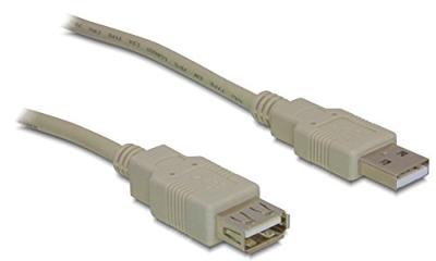 Delock 82239 Verlengkabel USB 2.0 Type-A male naar USB 2.0 Type-A female 1,8 m grijs
