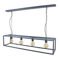 Urban Interiors hanglamp 'Frame' 4-lamps 120cm, kleur Zwart - thumbnail