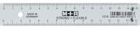 M+R Strong & Flexibel lat, met schaalverdeling voor recht- en linkshandigen, 15 cm, transparant - thumbnail