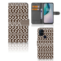 OnePlus Nord N10 Telefoon Hoesje Aztec Brown - thumbnail