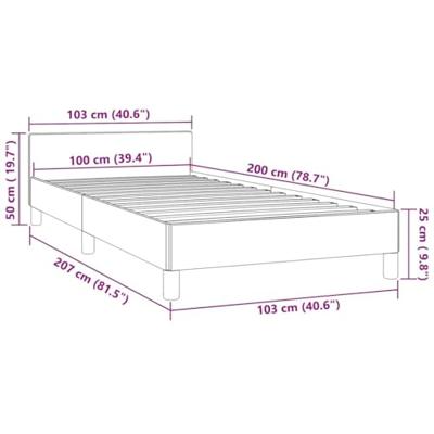 Bedframe met hoofdeinde fluweel donkergroen 100x200 cm Bedframe met hoofdeinde fluweel donkergroen 100x200 cm