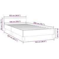Bedframe met hoofdeinde fluweel donkergroen 100x200 cm - thumbnail