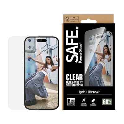 PanzerGlass PANZERGLASS - SAFE. Screen Protector iPhone 17 Air Ultra-Wide Fit w. EasyAligner SA92447 Screenprotector (glas) Apple iPhone Air. 1 stuk(s) Krasvast PanzerGlass PANZERGLASS - SAFE. Screen Protector iPhone 17 Air Ultra-Wide Fit w. EasyAligner SA92447 Screenprotector (glas) Apple iPhone Air. 1 stuk(s) Krasvast