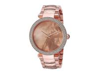 Michael Kors Dames Parker gekristalliseerd Rosegouden horloge MK6426 - thumbnail